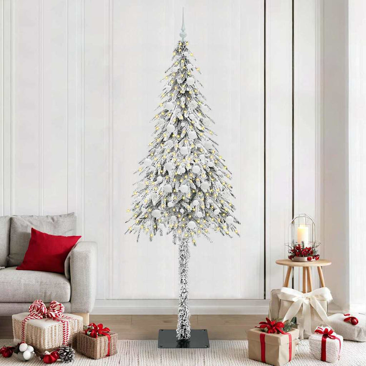 Vidaxx Sapin de Noël avec 300 LED avec standard blanc 210 cm PE et acier