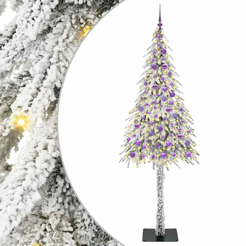 Vidaxx Sapin de Noël avec 300 LED avec standard blanc 210 cm PE et acier