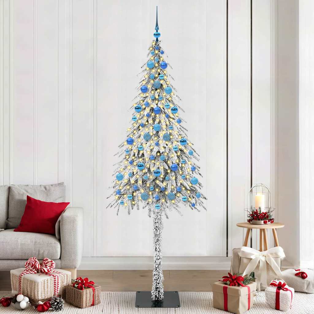 Vidaxx Sapin de Noël avec 300 LED avec standard blanc 210 cm PE et acier