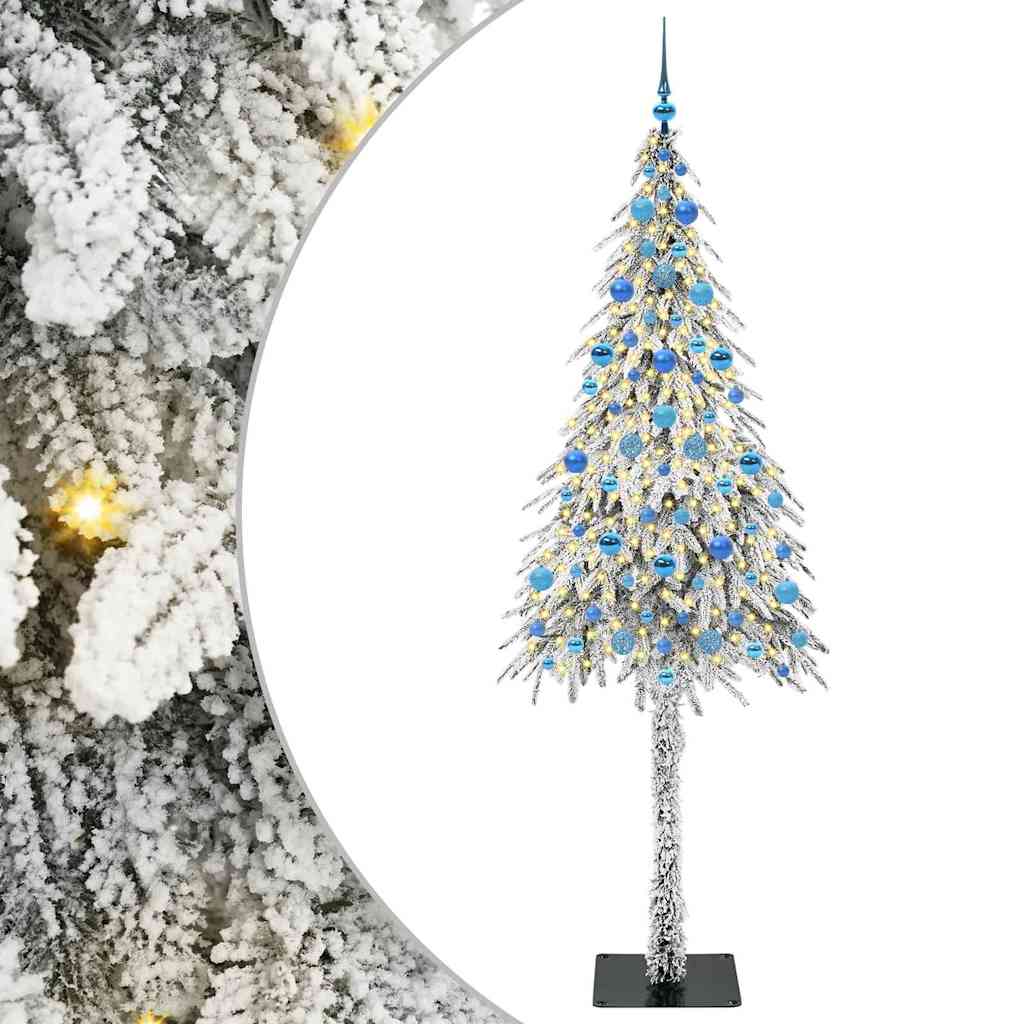 Vidaxx Sapin de Noël avec 300 LED avec standard blanc 210 cm PE et acier