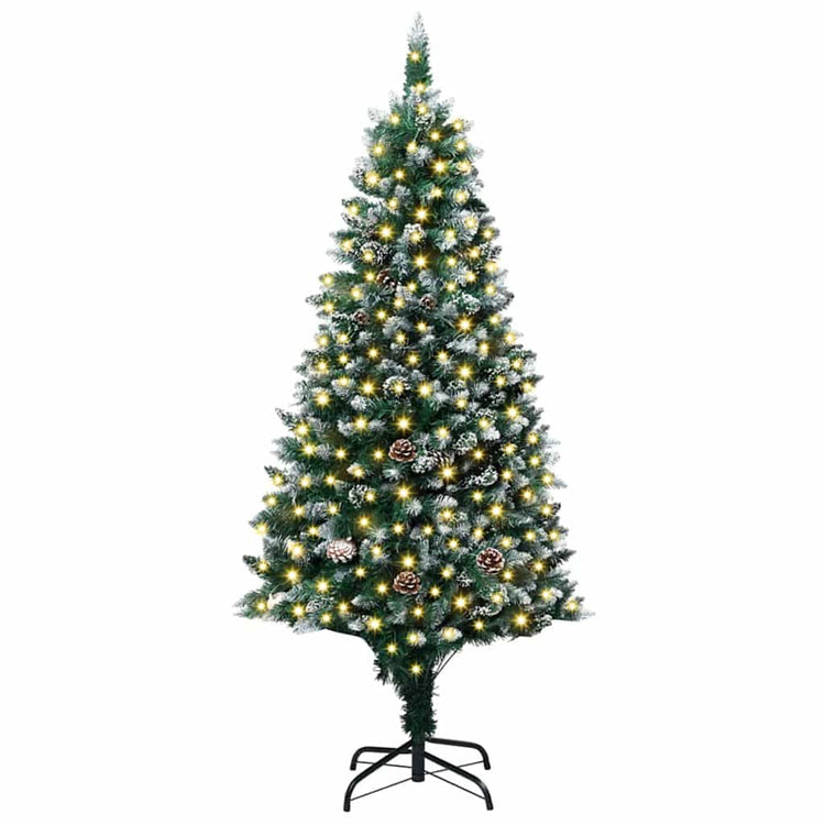 Vidaxx sapin de Noël artificiel vert 180 cm PVC et acier et plastique