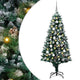 Vidaxx sapin de Noël artificiel vert 180 cm PVC et acier et plastique