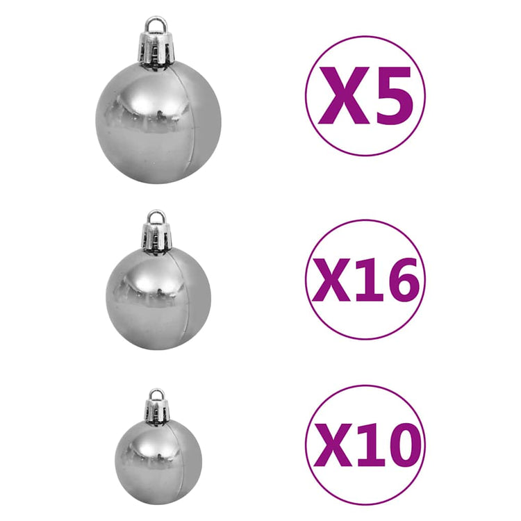Vidaxx sapin de Noël artificiel vert 180 cm PVC et acier et plastique