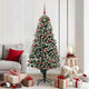 Vidaxx sapin de Noël artificiel vert 180 cm PVC et acier et plastique