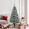Vidaxx sapin de Noël artificiel vert 180 cm PVC et acier et plastique