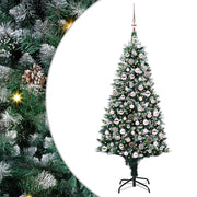 Vidaxx sapin de Noël artificiel vert 180 cm PVC et acier et plastique - afbeelding 2