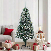 Vidaxx sapin de Noël artificiel vert 180 cm PVC et acier et plastique - afbeelding 1