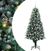 Vidaxx sapin de Noël artificiel vert 180 cm PVC et acier et plastique - afbeelding 2