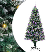 Vidaxx sapin de Noël artificiel vert 180 cm PVC et acier et plastique - afbeelding 2