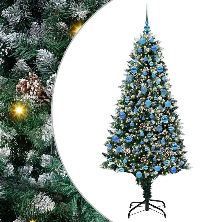 Vidaxx sapin de Noël artificiel vert 180 cm PVC et acier et plastique