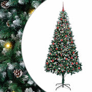 Vidaxx sapin de Noël artificiel vert 210 cm PVC et acier et plastique - afbeelding 2