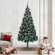 Vidaxx sapin de Noël artificiel vert 210 cm PVC et acier et plastique