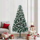 Vidaxx sapin de Noël artificiel vert 210 cm PVC et acier et plastique