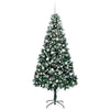 Vidaxx sapin de Noël artificiel vert 210 cm PVC et acier et plastique