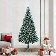 Vidaxx sapin de Noël artificiel vert 210 cm PVC et acier et plastique - afbeelding 1