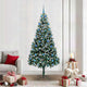 Vidaxx sapin de Noël artificiel vert 210 cm PVC et acier et plastique