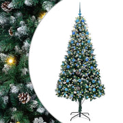 Vidaxx sapin de Noël artificiel vert 210 cm PVC et acier et plastique - afbeelding 2