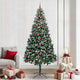 Vidaxx sapin de Noël artificiel vert 240 cm PVC et acier et plastique