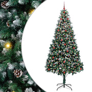 Vidaxx sapin de Noël artificiel vert 240 cm PVC et acier et plastique - afbeelding 2