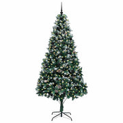 Vidaxx sapin de Noël artificiel vert 240 cm PVC et acier et plastique - afbeelding 3
