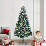 Vidaxx sapin de Noël artificiel vert 240 cm PVC et acier et plastique - afbeelding 1