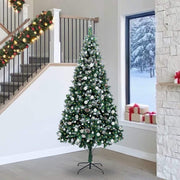 Vidaxx sapin de Noël artificiel vert 240 cm PVC et acier et plastique - afbeelding 1