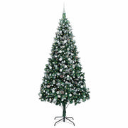Vidaxx sapin de Noël artificiel vert 240 cm PVC et acier et plastique - afbeelding 3