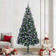 Vidaxx sapin de Noël artificiel vert 240 cm PVC et acier et plastique
