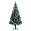 Vidaxx sapin de Noël artificiel vert 240 cm PVC et acier et plastique