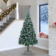 Vidaxx sapin de Noël artificiel vert 240 cm PVC et acier et plastique