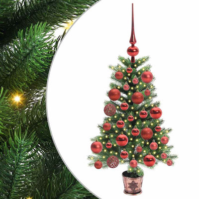 VidaXL Sapin de Noël avec 150 LED avec standard vert 65 cm PE