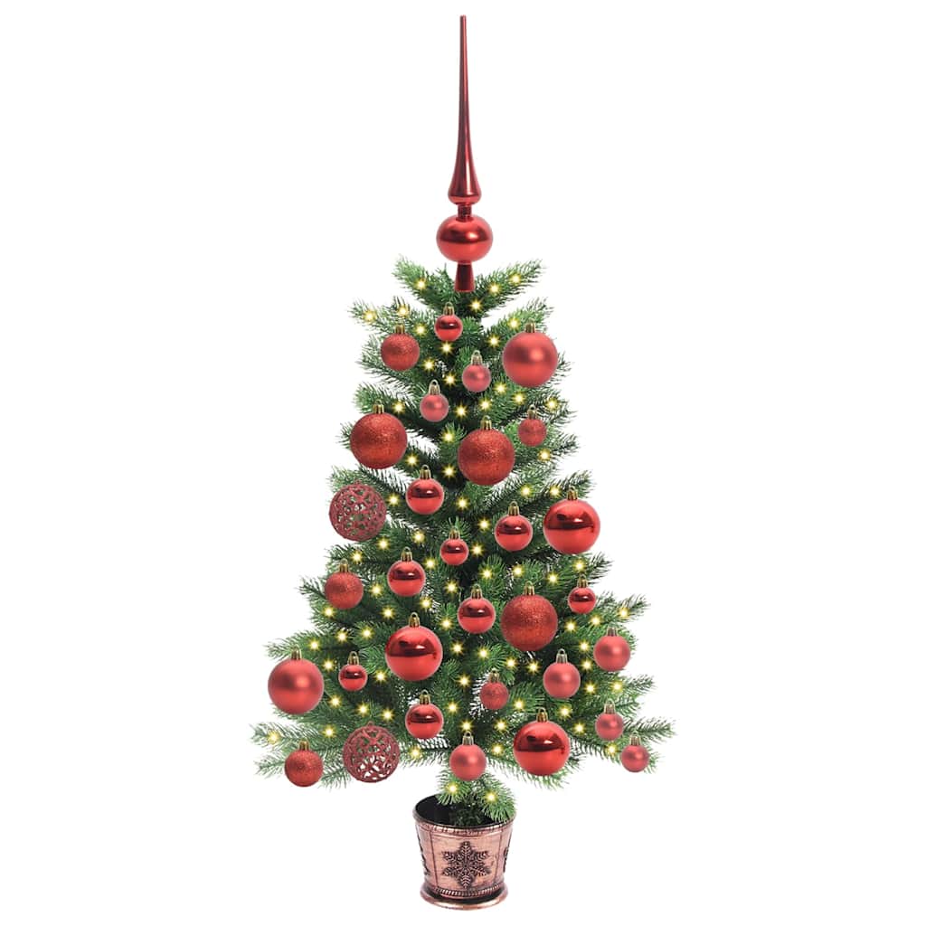VidaXL Sapin de Noël avec 150 LED avec standard vert 65 cm PE