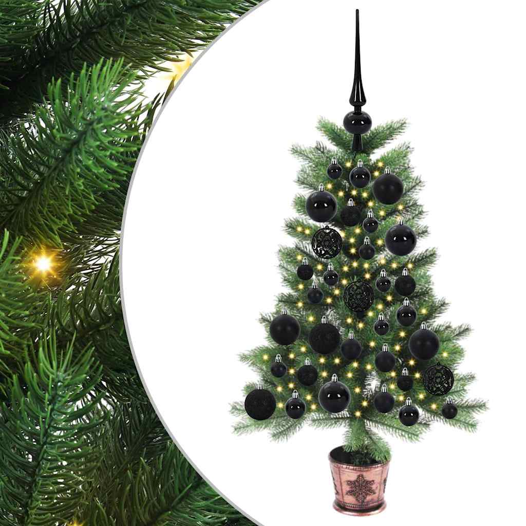 VidaXL Sapin de Noël avec 150 LED avec standard vert 65 cm PE