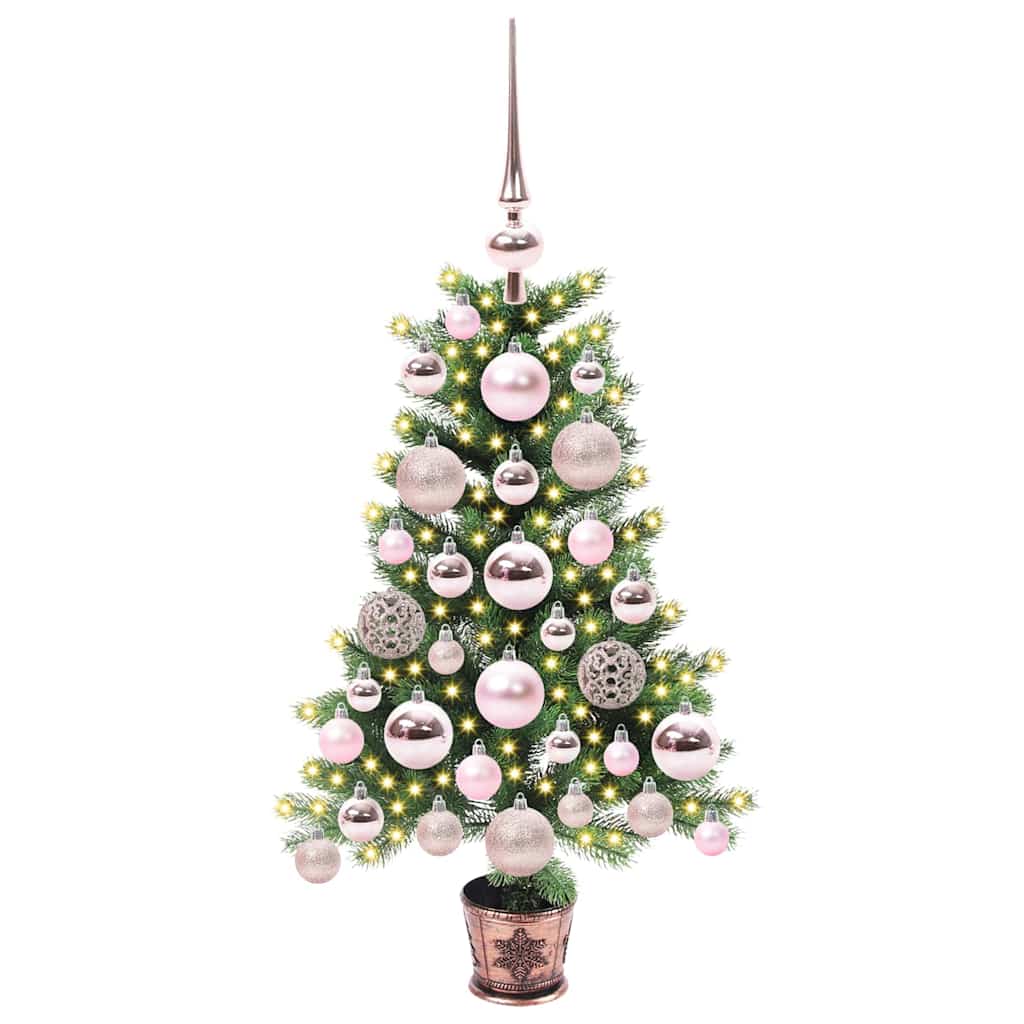 VidaXL Sapin de Noël avec 150 LED avec standard vert 65 cm PE