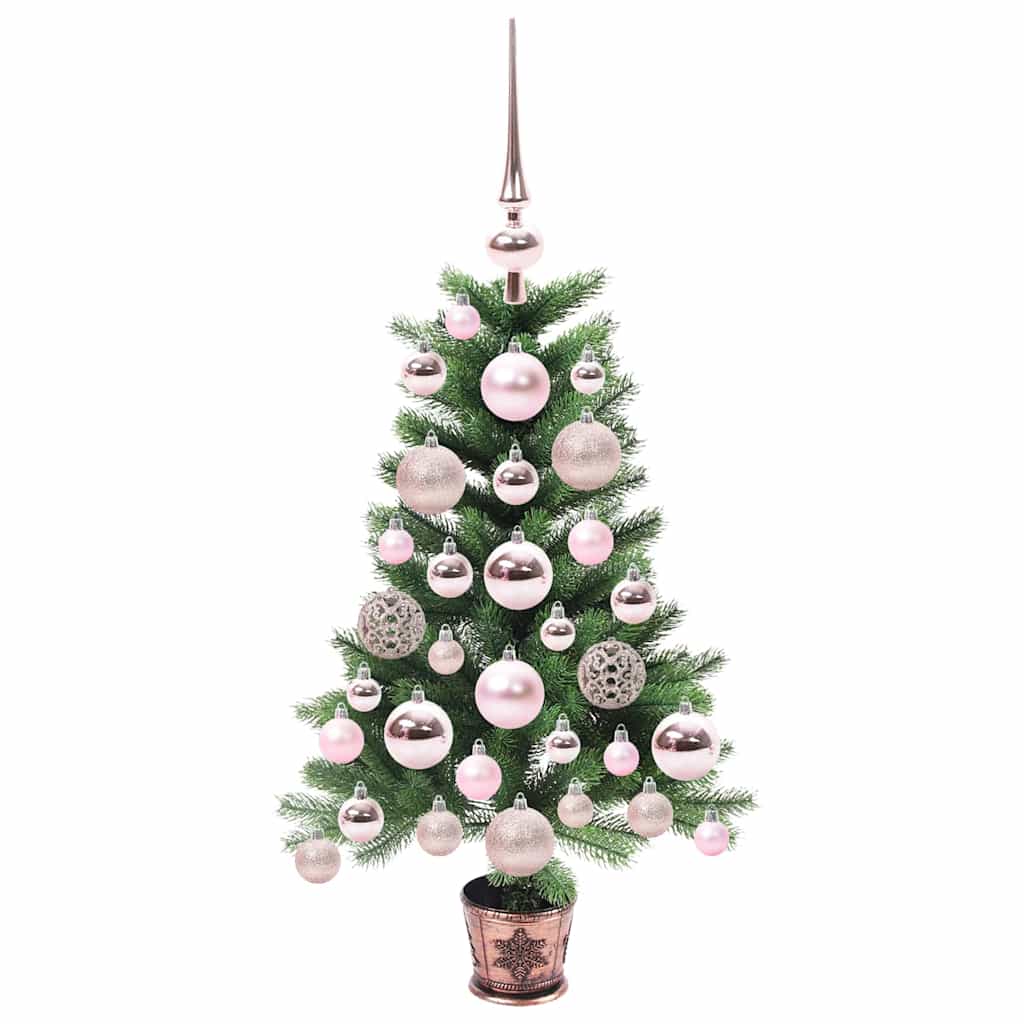 VidaXL Sapin de Noël avec 150 LED avec standard vert 65 cm PE