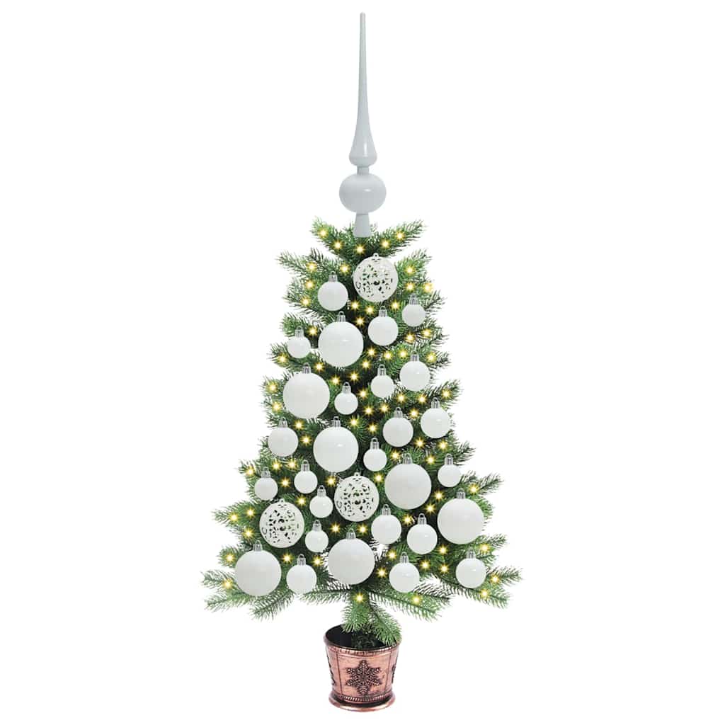 VidaXL Sapin de Noël avec 150 LED avec standard vert 65 cm PE