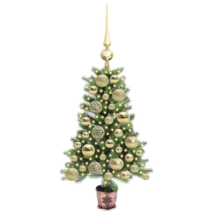 VidaXL Sapin de Noël avec 150 LED avec standard vert 65 cm PE