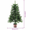 VidaXL Sapin de Noël avec 150 LED avec standard vert 65 cm PE