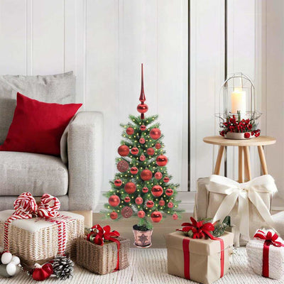 VidaXL Sapin de Noël avec 150 LED avec standard vert 90 cm PE