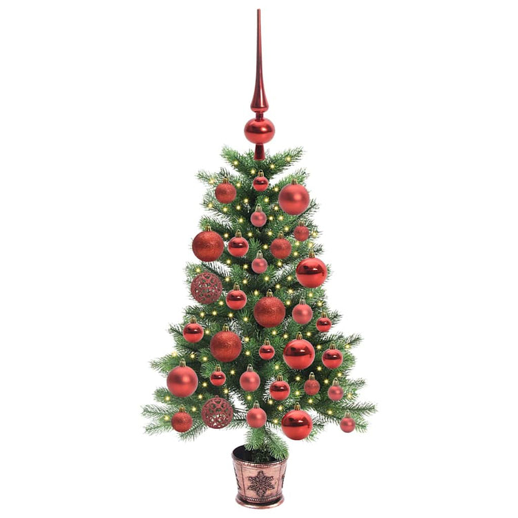 VidaXL Sapin de Noël avec 150 LED avec standard vert 90 cm PE