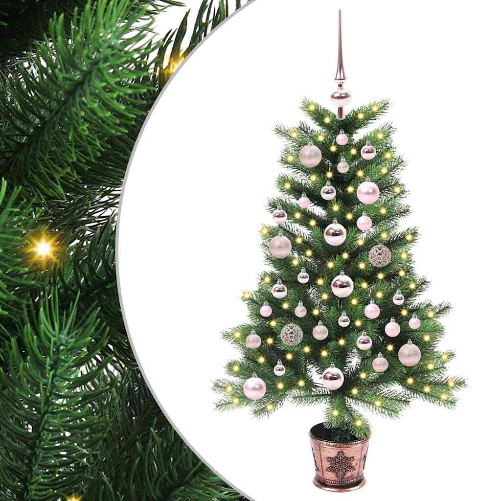 VidaXL Sapin de Noël avec 150 LED avec standard vert 90 cm PE