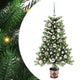 VidaXL Sapin de Noël avec 150 LED avec standard vert 90 cm PE