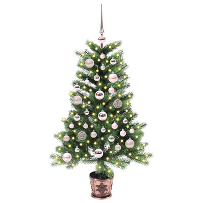 VidaXL Sapin de Noël avec 150 LED avec standard vert 90 cm PE