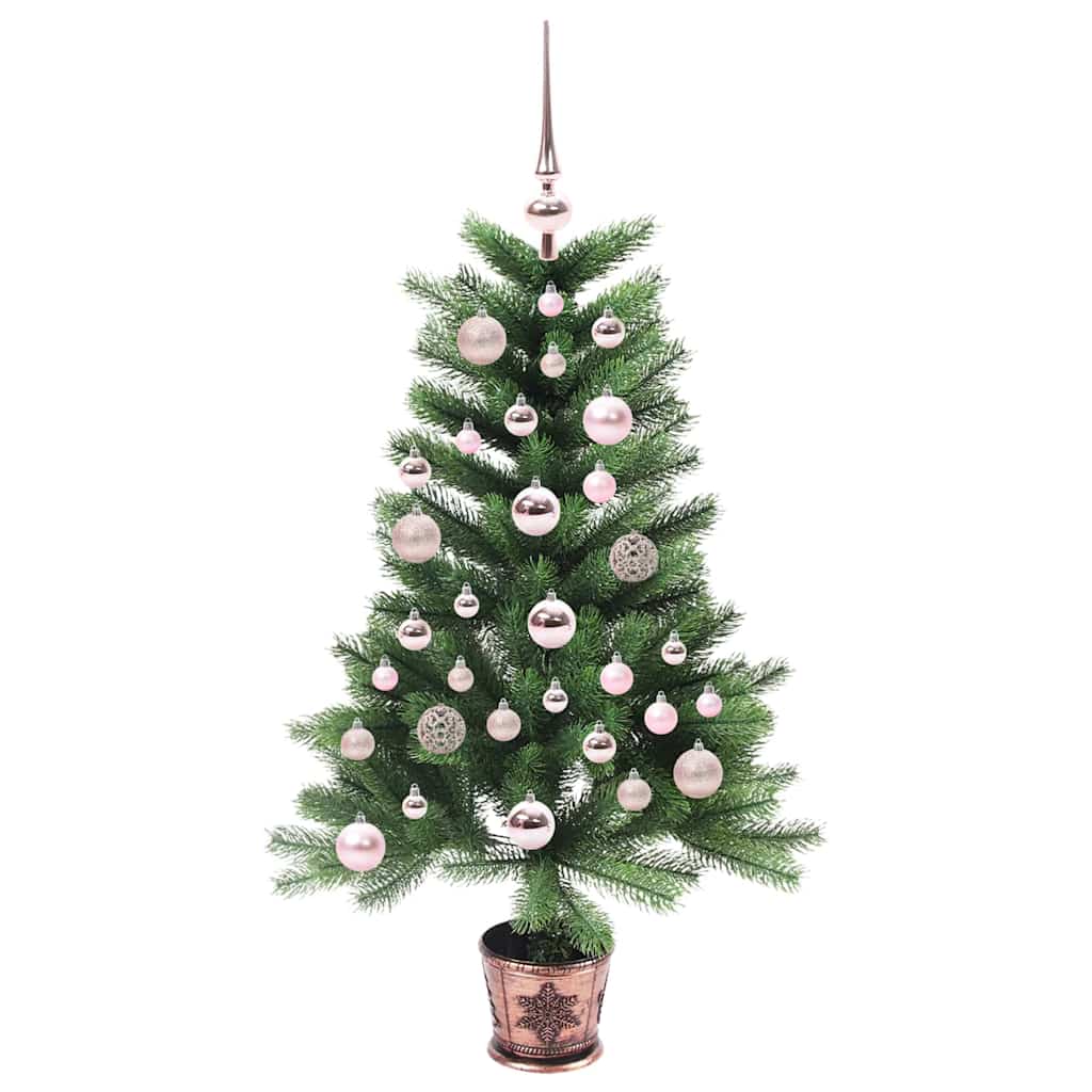VidaXL Sapin de Noël avec 150 LED avec standard vert 90 cm PE