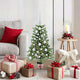 VidaXL Sapin de Noël avec 150 LED avec standard vert 90 cm PE