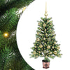 VidaXL Sapin de Noël avec 150 LED avec standard vert 90 cm PE