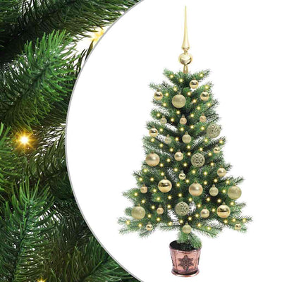 VidaXL Sapin de Noël avec 150 LED avec standard vert 90 cm PE