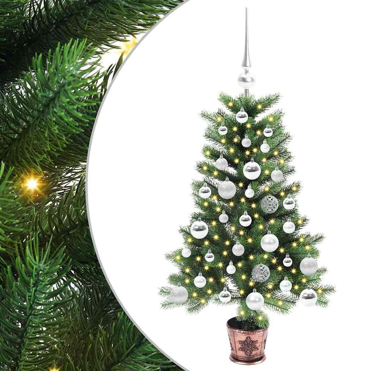 VidaXL Sapin de Noël avec 150 LED avec standard vert 90 cm PE