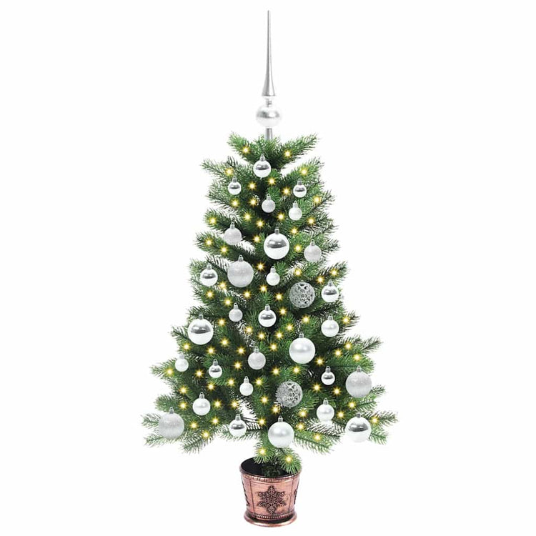 VidaXL Sapin de Noël avec 150 LED avec standard vert 90 cm PE