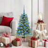 VidaXL Sapin de Noël avec 150 LED avec standard vert 90 cm PE